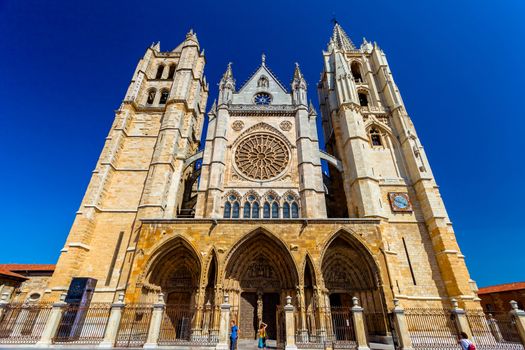 Gothic cathedral of Leon, Castilla Leon, Spain