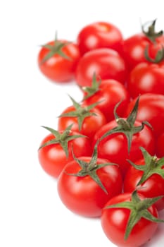 ripe tomatoes background isolated
