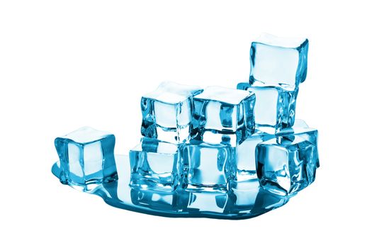 ice cubes isolated
