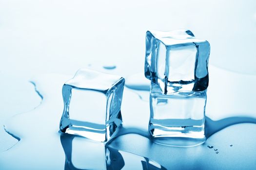 melting ice cubes

