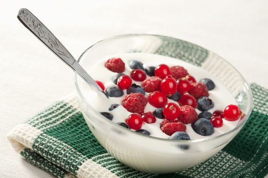 yogurt with wild berries 