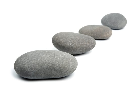 grey spa stones isolated
