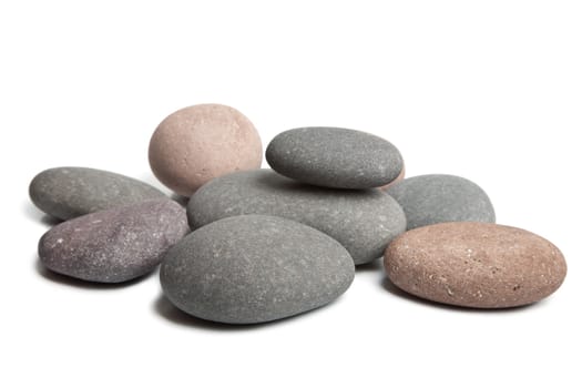 grey spa stones isolated
