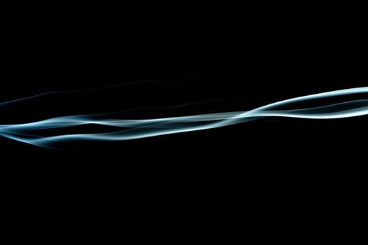 abstract blue smoke isolated
