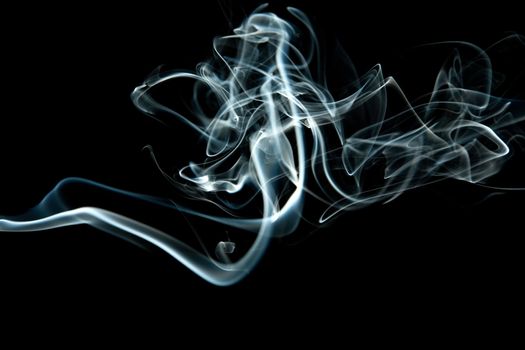 abstract grey smoke isolated
