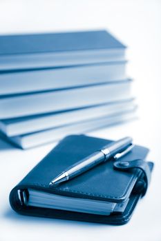 planner and books
