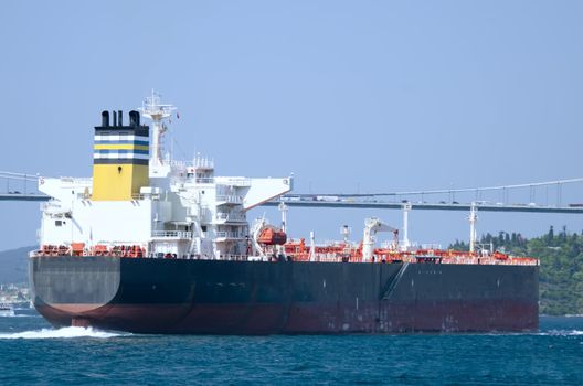 LNG tanker in the Bosphorus
