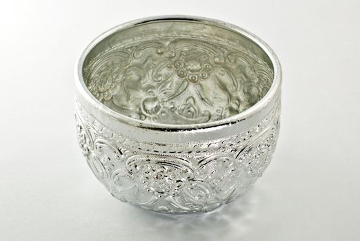 Traditional Thai silver bowl, Thai water bowl