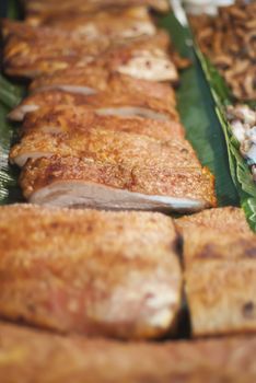 Thai crispy pork-Crispy Pork Belly is made from a piece of Pork Belly with the skin still on