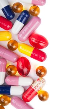 colorful pills background