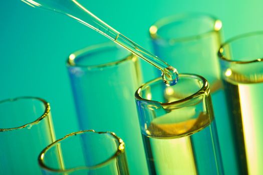 test tubes and pipette 