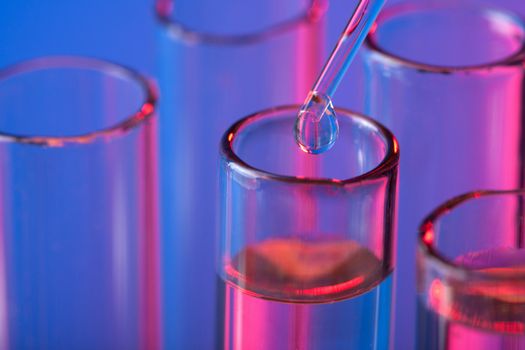 test tubes and pipette 