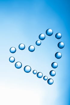 heart of water drops