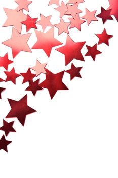 holiday red stars isolated