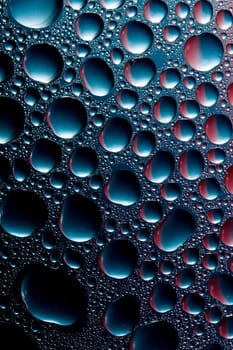 blue and red water drops background