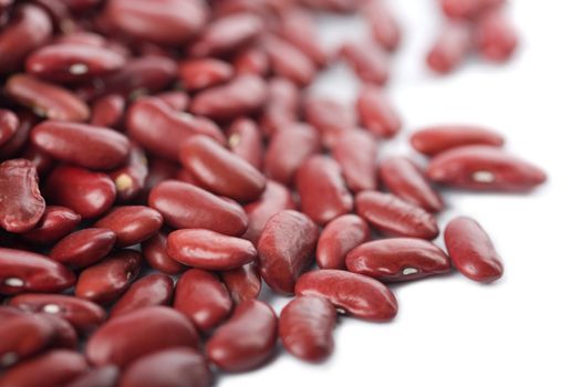 red haricot beans isolated
