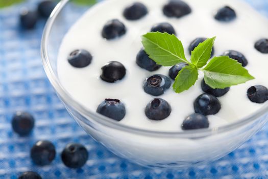 yogurt with blueberry 