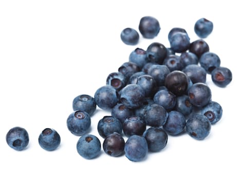 fresh blueberries isolated