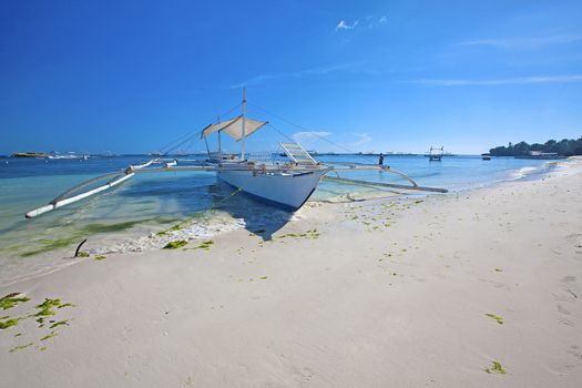 View of the beautiful beach on Panglao Island, Bohol