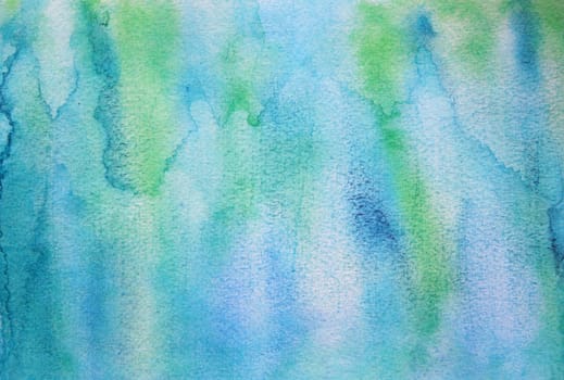 Abstract watercolor background with colorful different layers on paper texture 