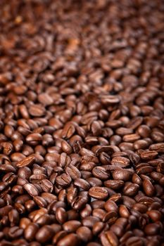 roasted coffee beans background 