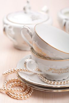 elegant tea cups