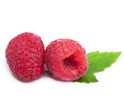 fresh raspberry isolated