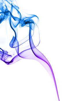 colorful smoke isolated