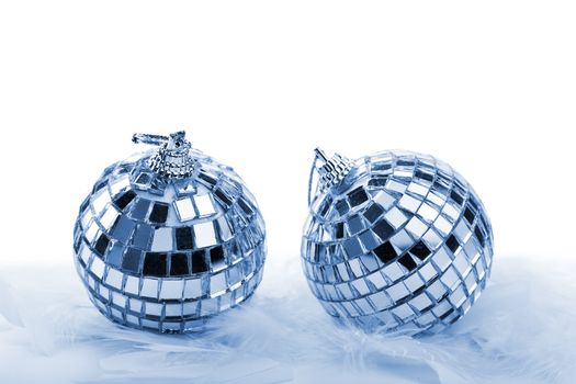 christmas balls isolated