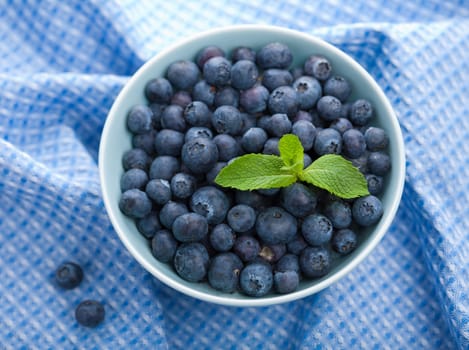 fresh blueberry in bowl 