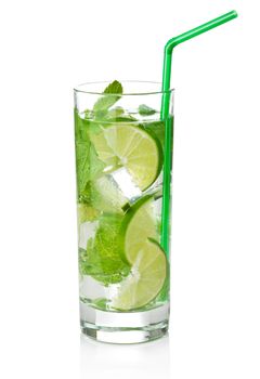 fresh mojito cocktail isolated 