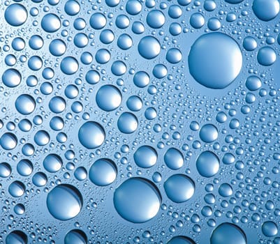 blue water drops background 