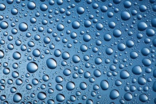 blue water drops background 