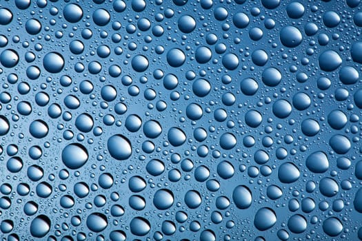 blue water drops background 