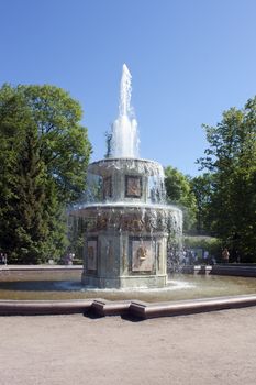 Roman Fountain in Peterhof Petrodvorets St Petersburg, Russia