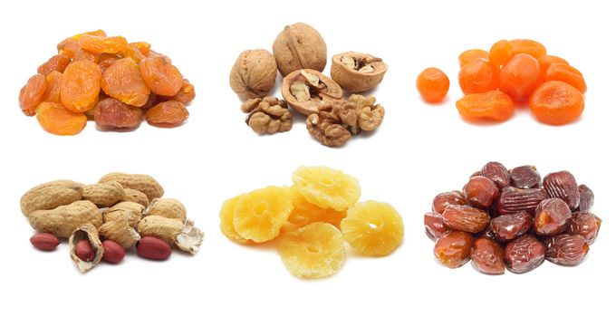 Dried fruits and nuts collection