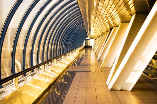 Office bridge near the International Business Centre, Moscow, Russia