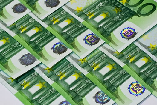 Euro banknotes money, european currency background