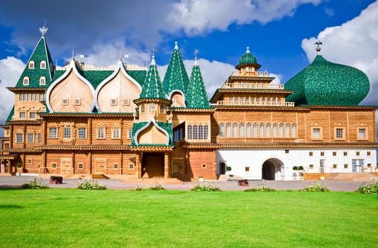 Wooden palace in Kolomenskoe, Moscow, Russia