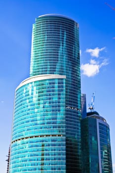 New international skyscrapers business center in Moscow city, Russia