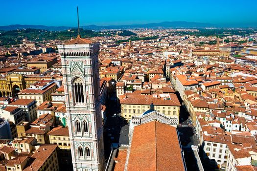 The panorama of Florence old city, Italy