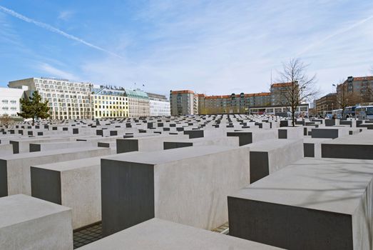 Memorial to the Murdered Jews of Europe, or Holocaust Memorial in Berlin, Germany