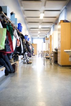 Corridor in a Elementary school