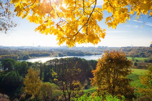 View from the hill in Kolomenskoye park, Moscow