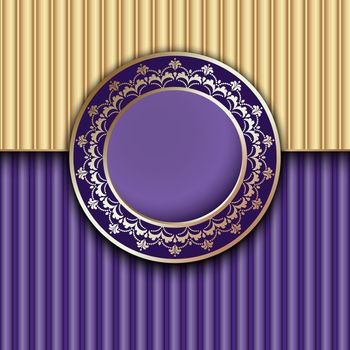 Purple Vintage Frame Design