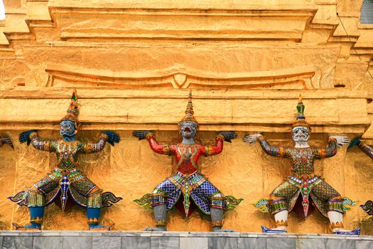 Giant Emerald Buddha Temple in bangkok province, south of Thailand