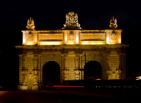 Floriana Gate at night - Malta