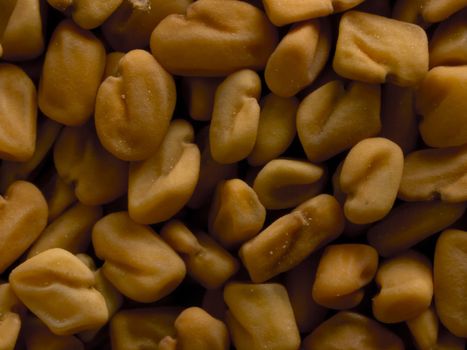 close up of fenugreek seeds food background