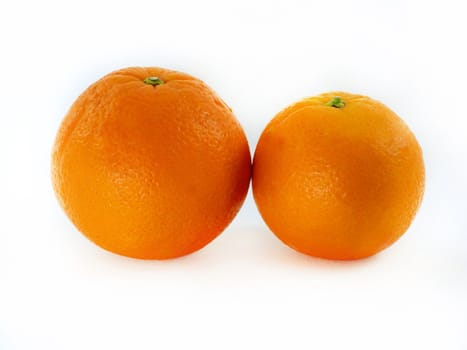 Fresh orange isolated on a white background