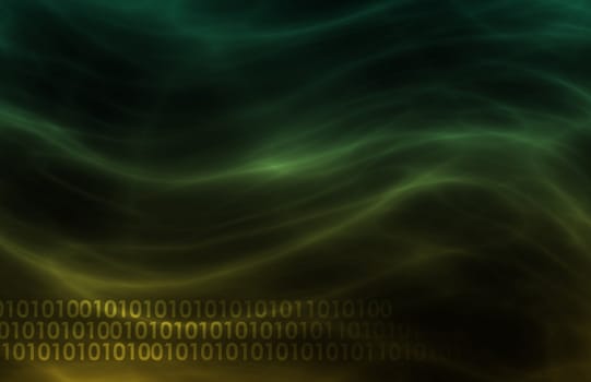 Science Technology Data as a Abstract Art